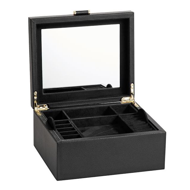 Best gifts for grandma - Pottery Barn Quinn Medium Leather Jewelry Box