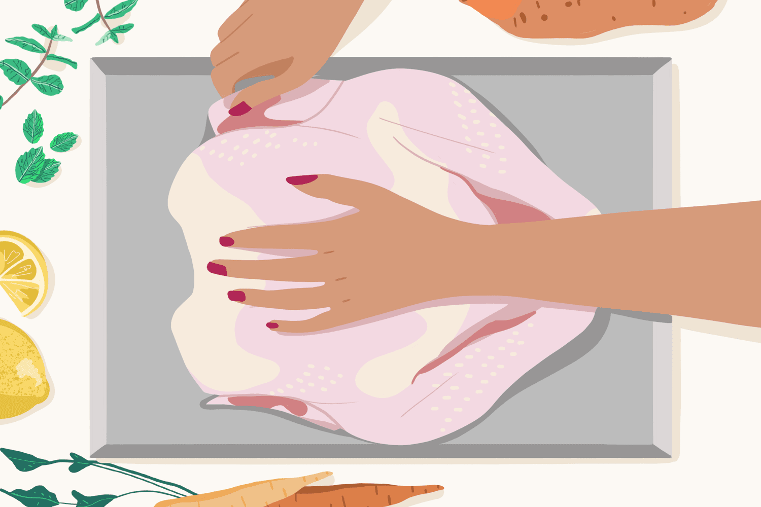 how to tuck turkey wings
