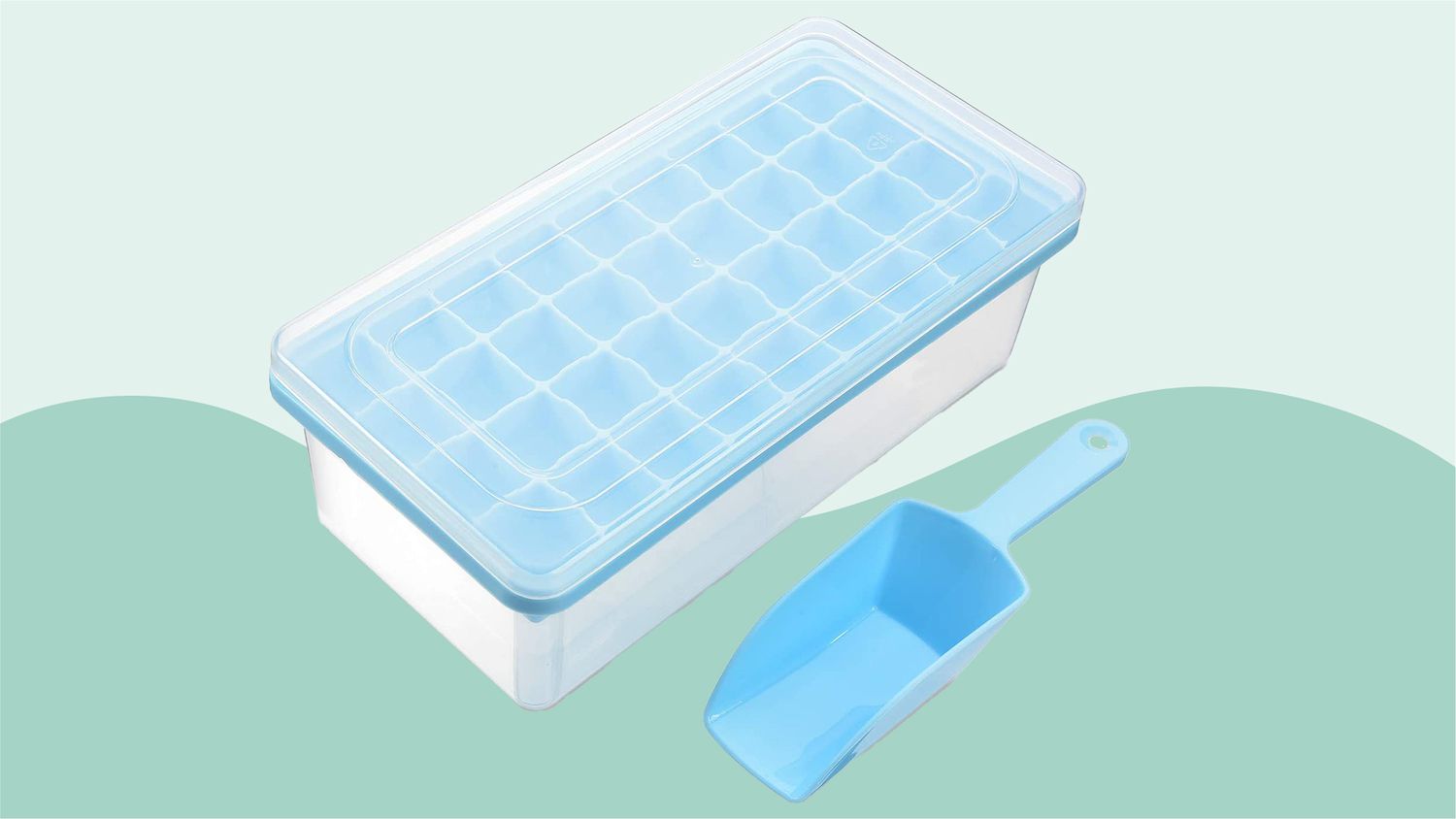 Ice Cube Tray With Lid and Bin