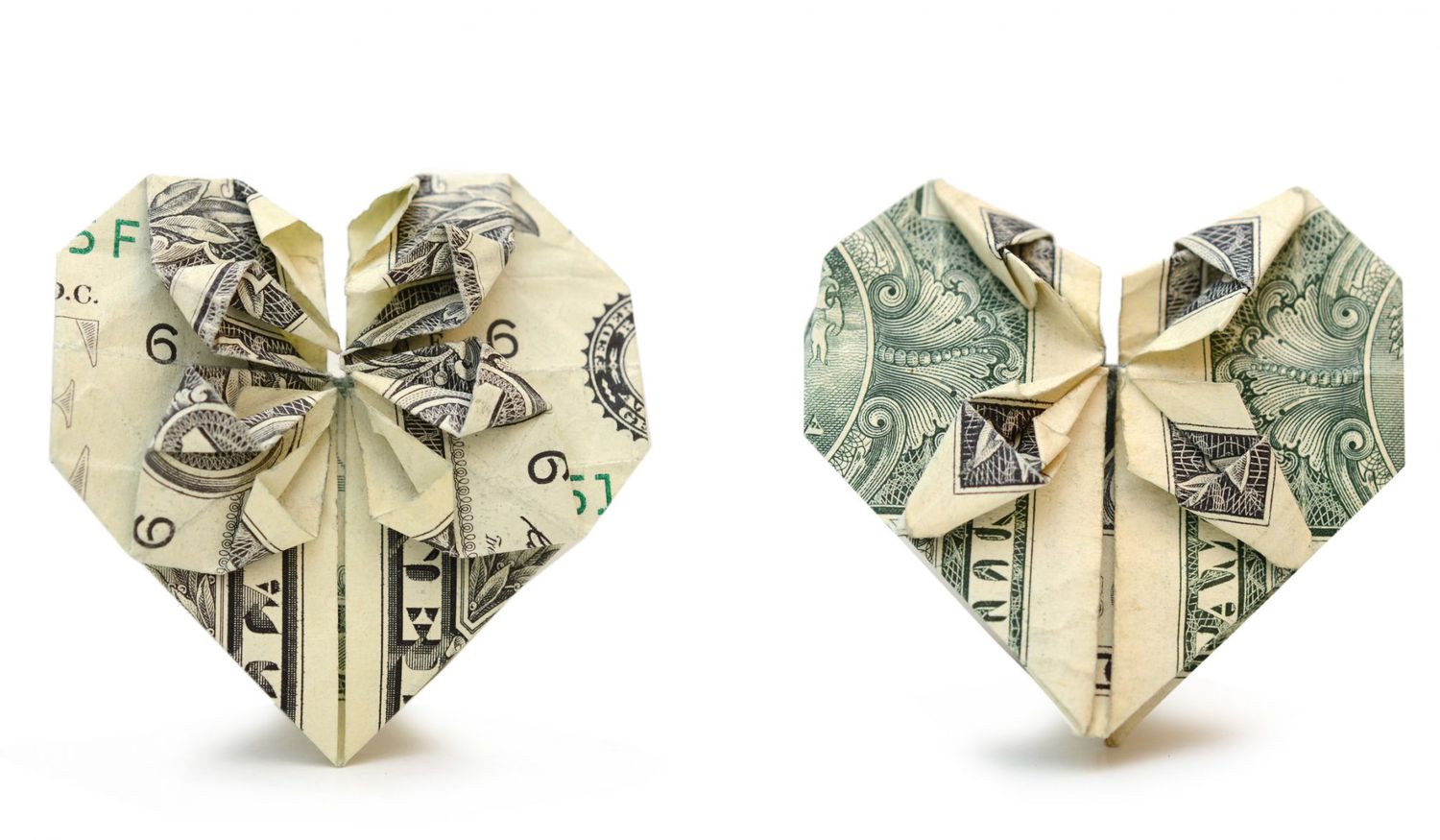 Money Gift Origami Heart