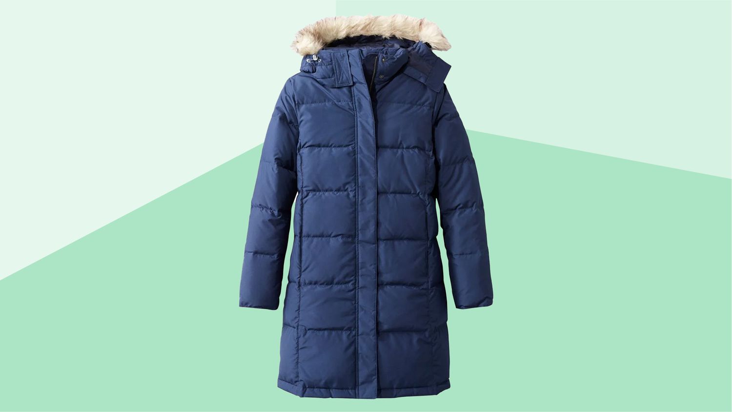 Womens Winter Warm Hooded Down Jacket Long Quilted Fur Collar Puffer Parka Coats