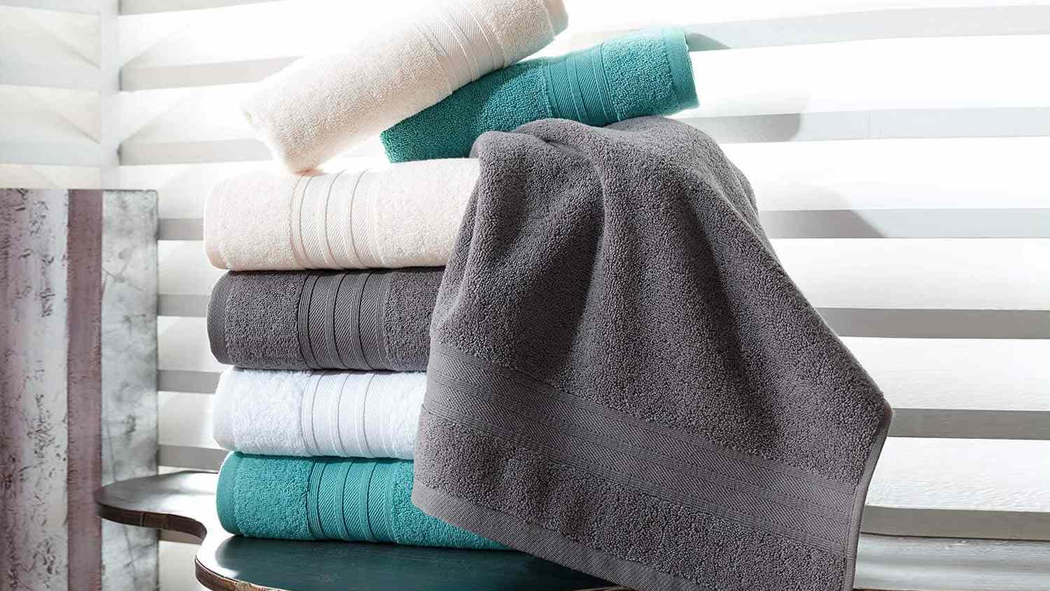 Hammam Linen Cool Grey Bath Towels 4-Pack