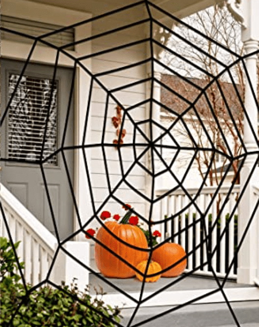 Halloween outdoor spiderweb