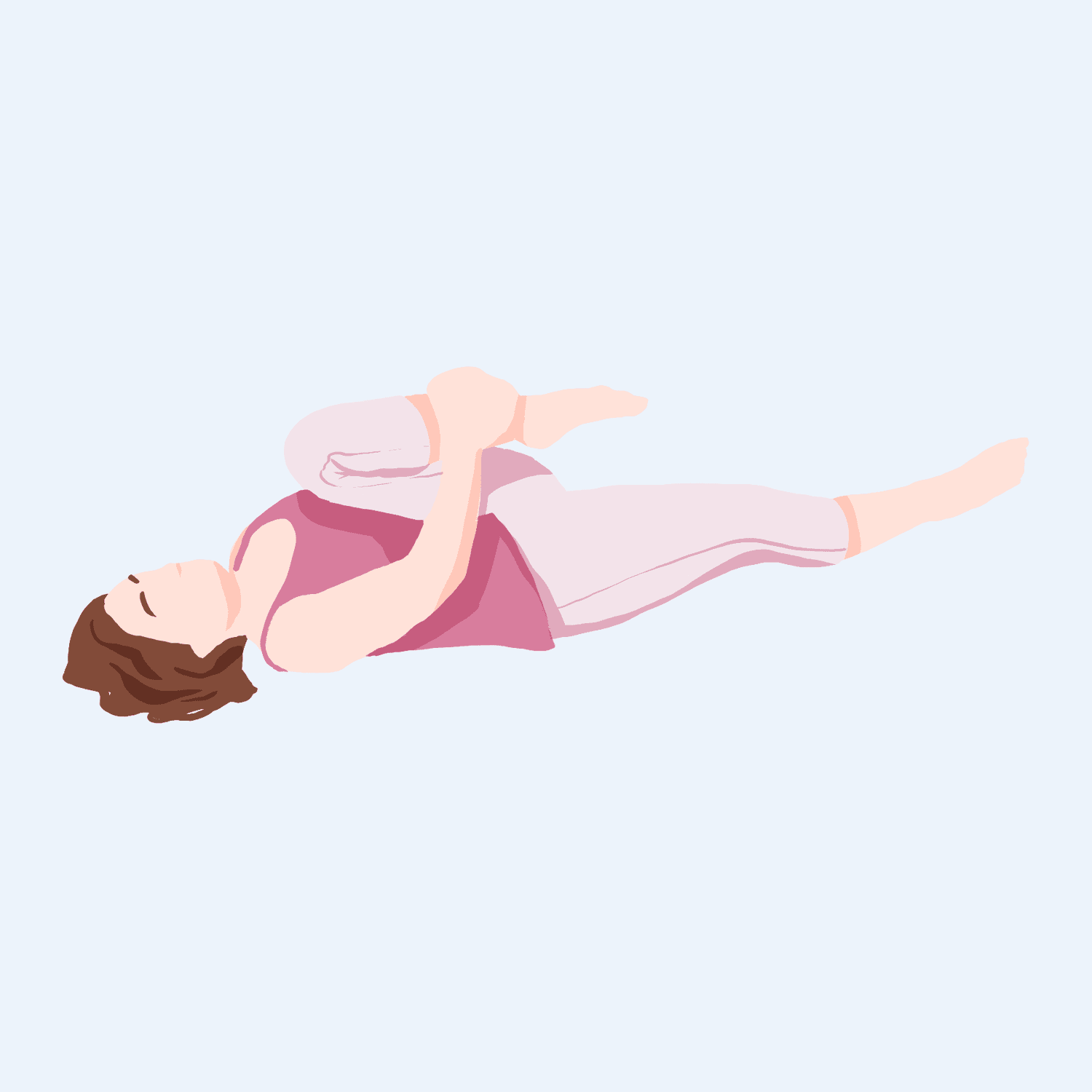 Bed Yoga: Hip opener stretch