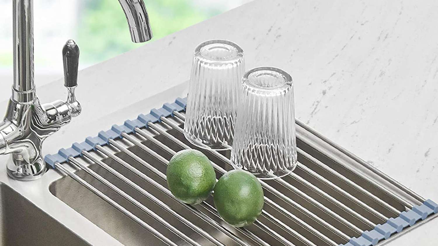 Roll Up Dish Drying Rack, Seropy Over The Sink Dish Drying Rack