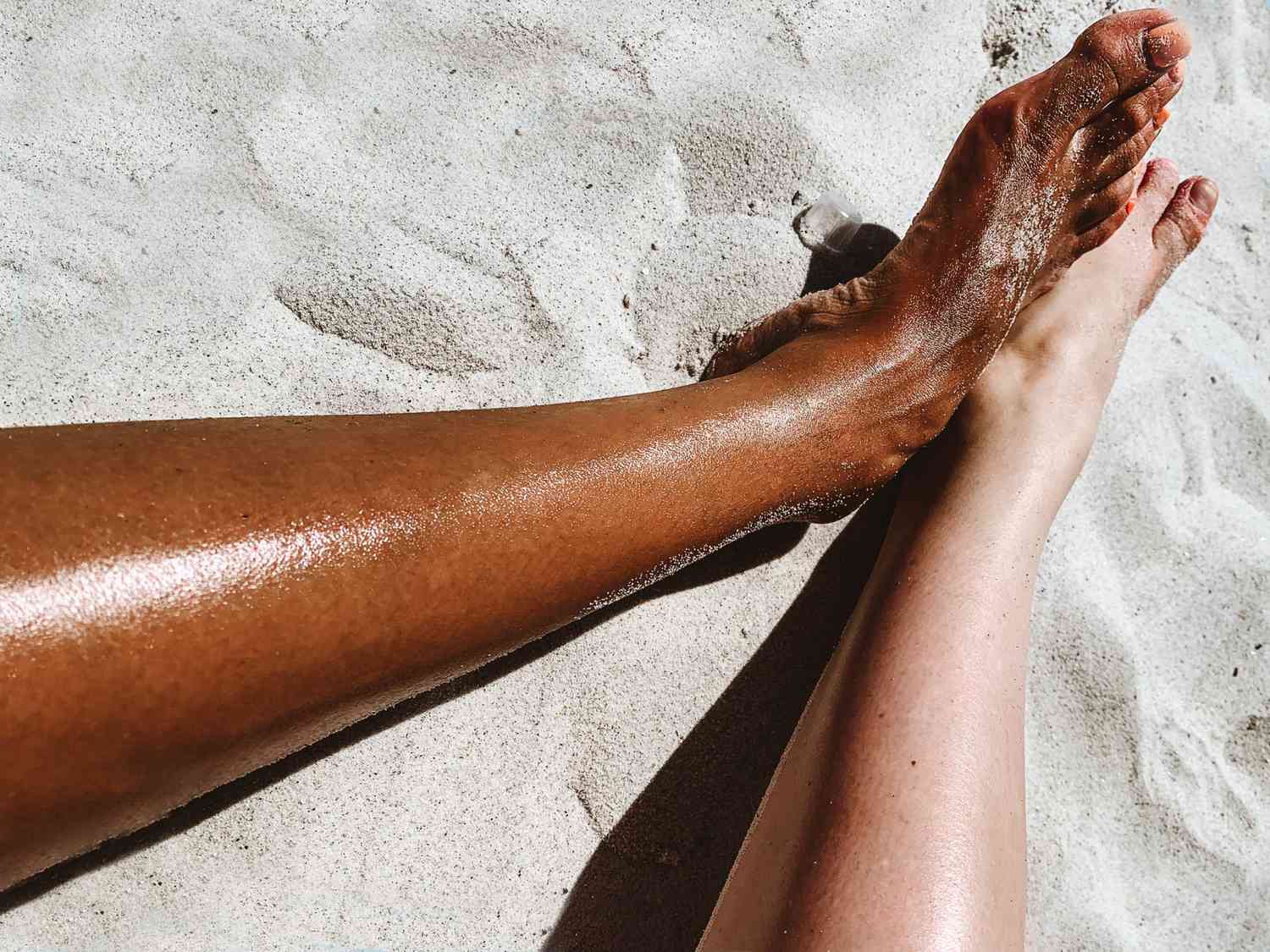 smooth legs on a beach - no ingrown hair