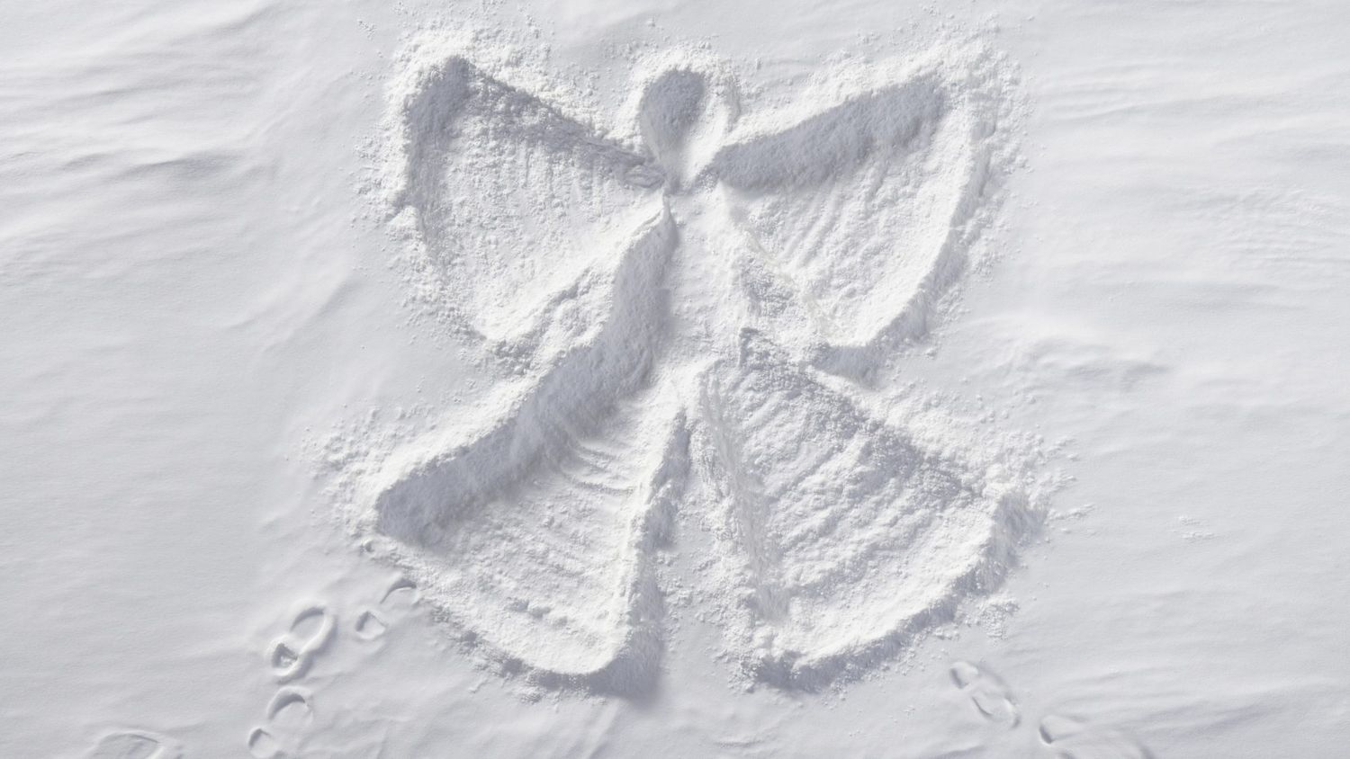 snow angel: winter activities