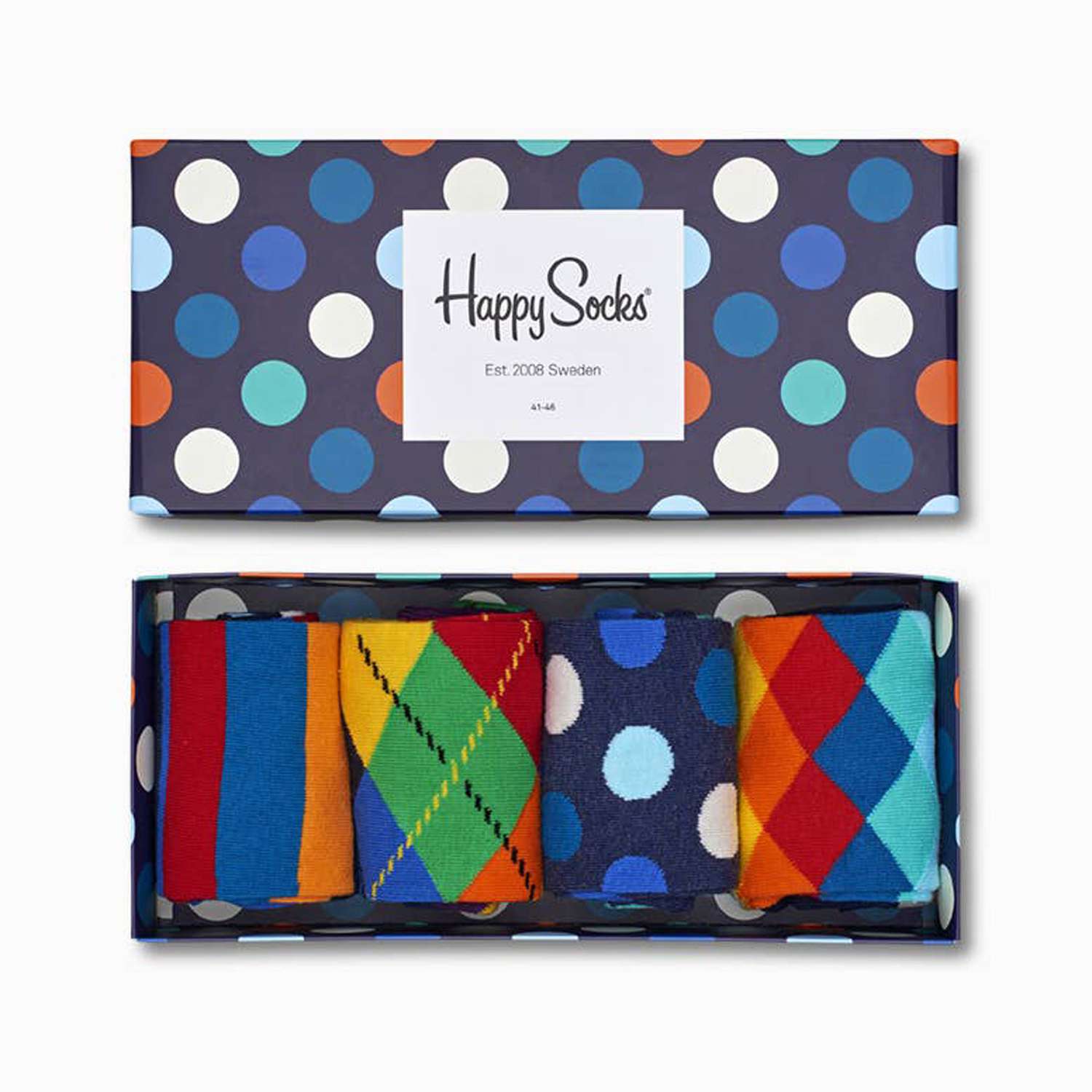 Happy Socks Big Dot Gift Box 4-pack