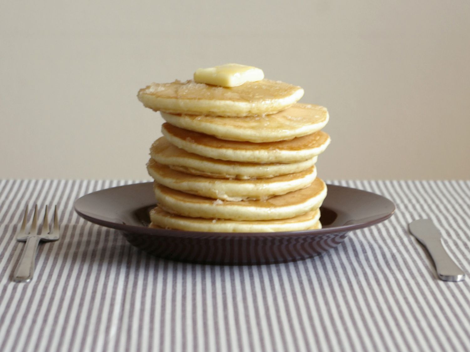 Pancake in plate