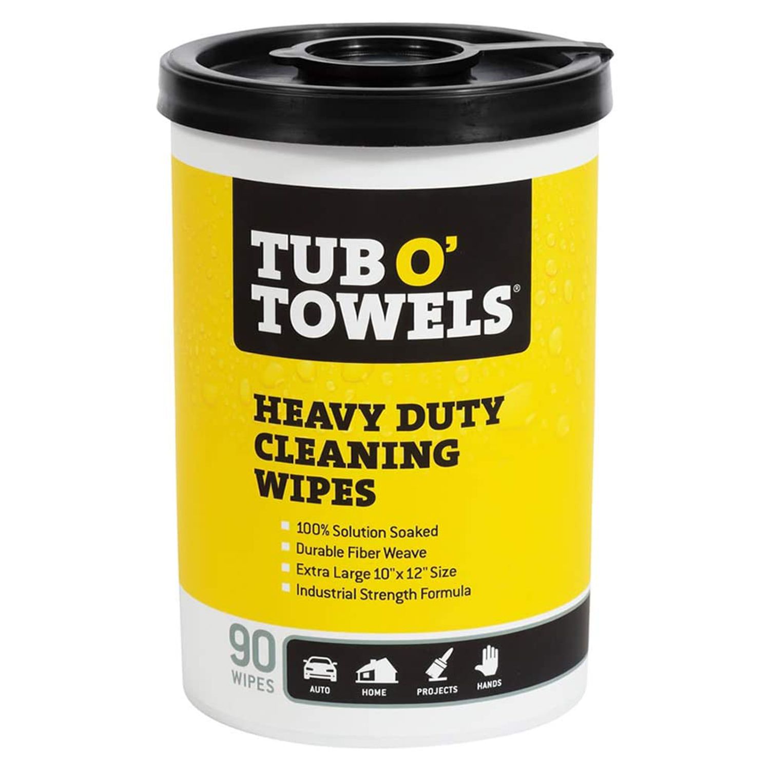 Tub O Towels Heavy-Duty 10" x 12" Size Multi-Surface Cleaning Wipes