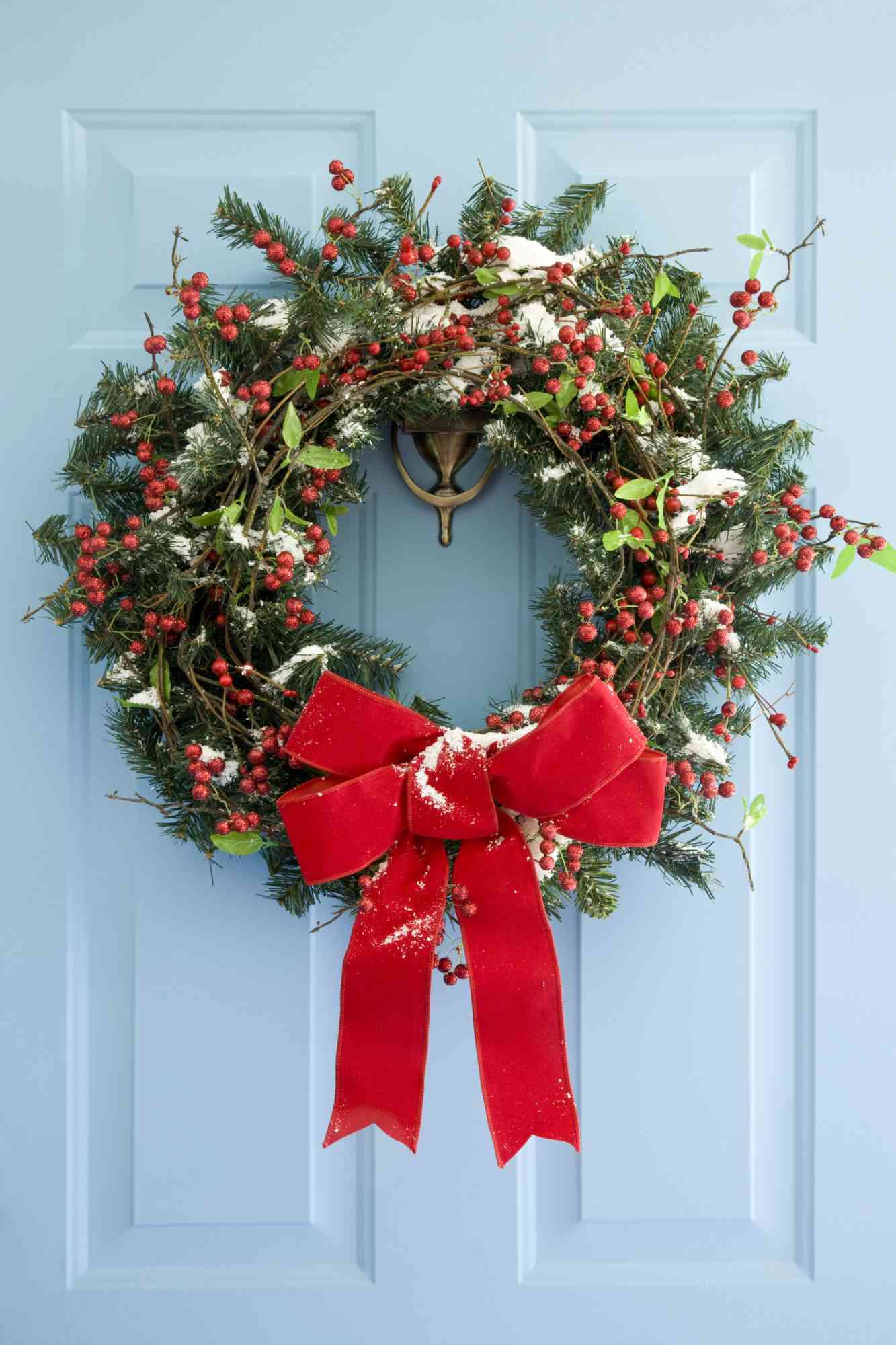 Front Door Decor Ideas, Embellish a Wreath