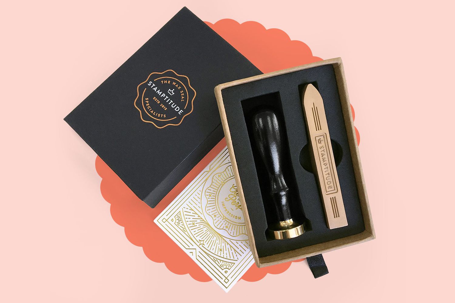 Engagement Gift ideas: Stamptitude wax seal and stamp
