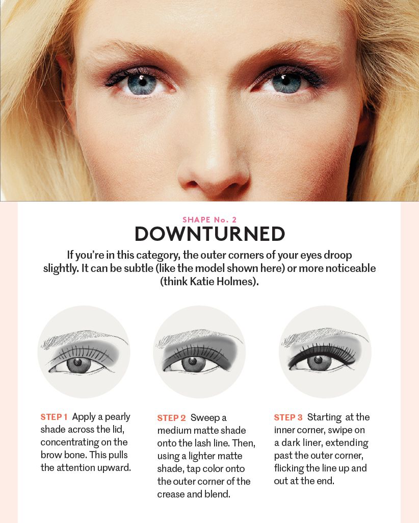 Best makeup for downturned shaped eyes