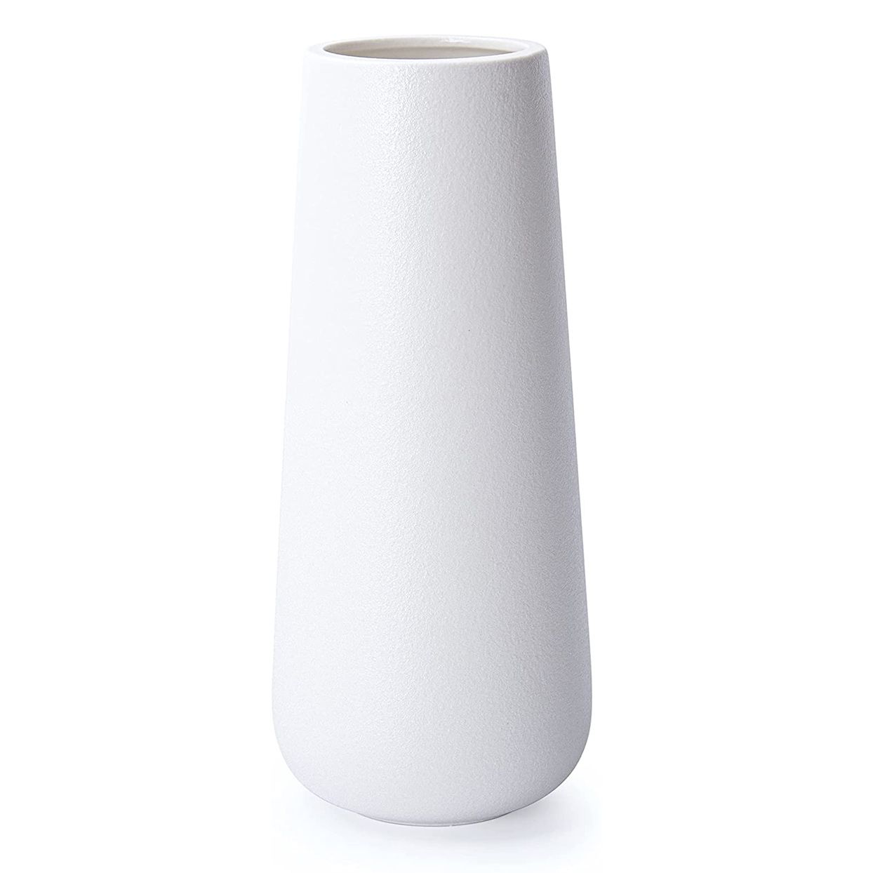 11-дюймовая белоснежная керамическая ваза для цветов