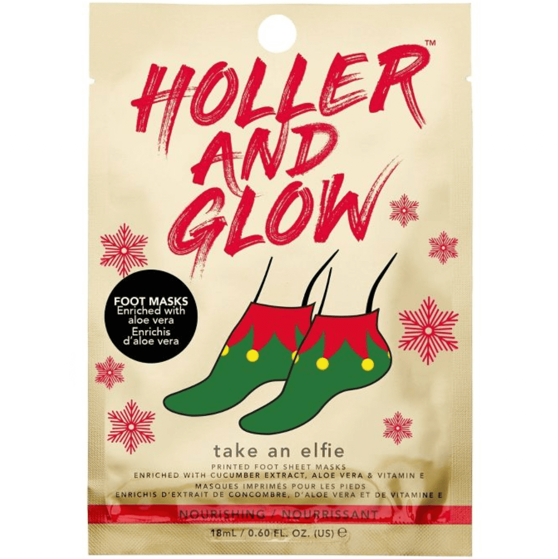 Holler and Glow Take an Elfie Foot Masks