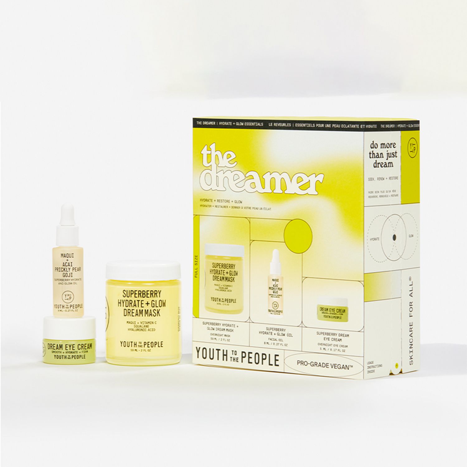 The Dreamer Hydrate + Glow 3-Step Skincare Kit