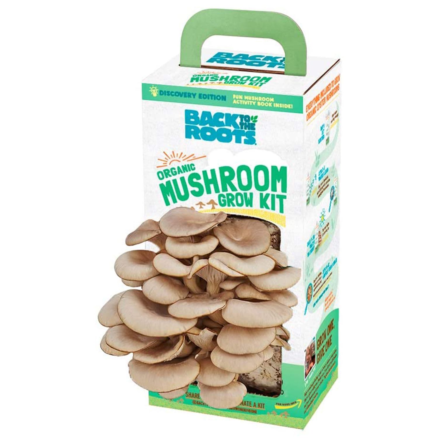 Back to the Roots Organic Mushroom Growing Kit, Harvest Gourmet Oyster