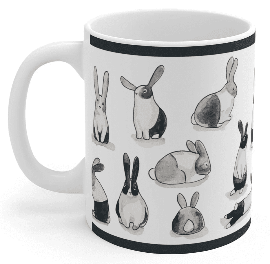 Bunny Patterned Mug