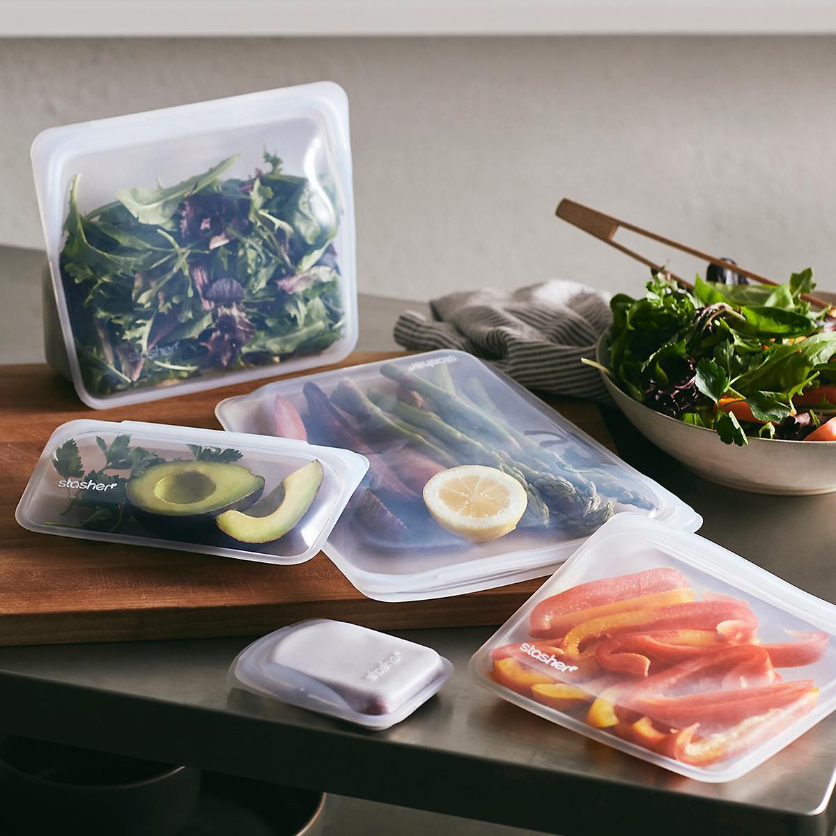 Container Store Clear Stasher Bags