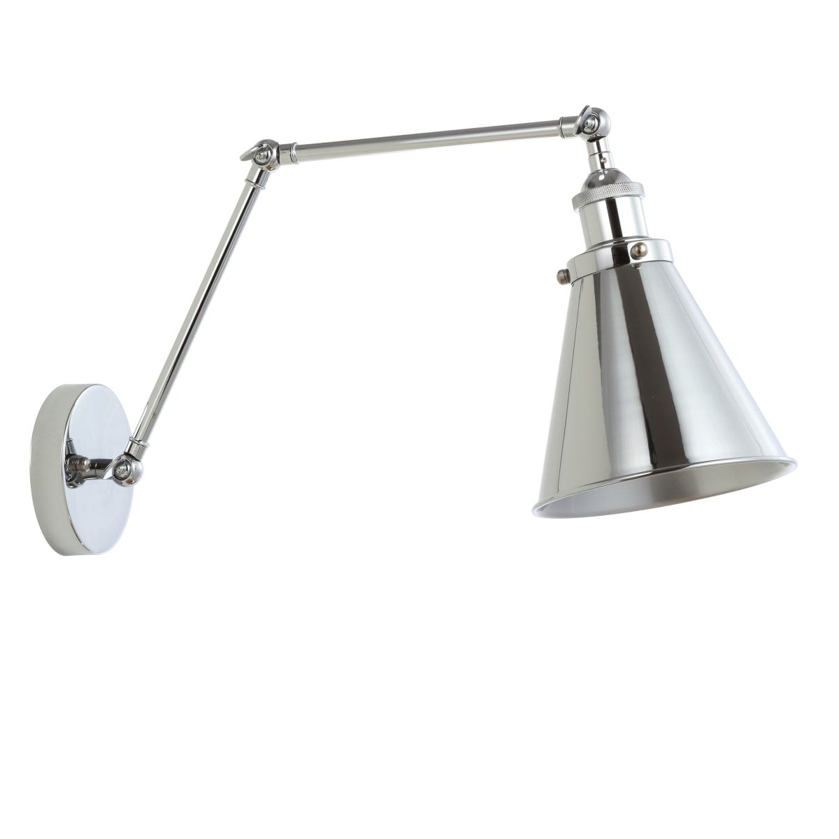 Articulating Silver Sconce