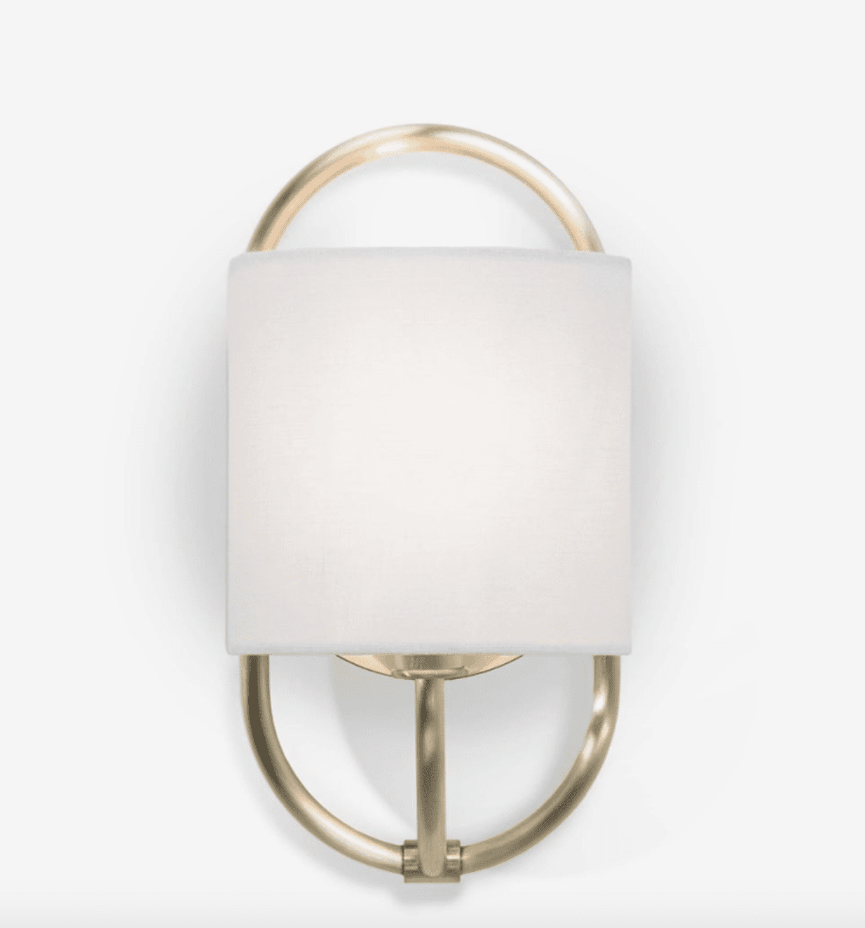 Gold and Fabric Sconce