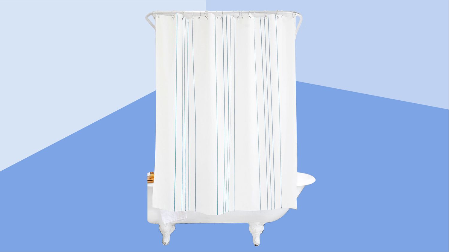 Bathage Stripe shower curtain