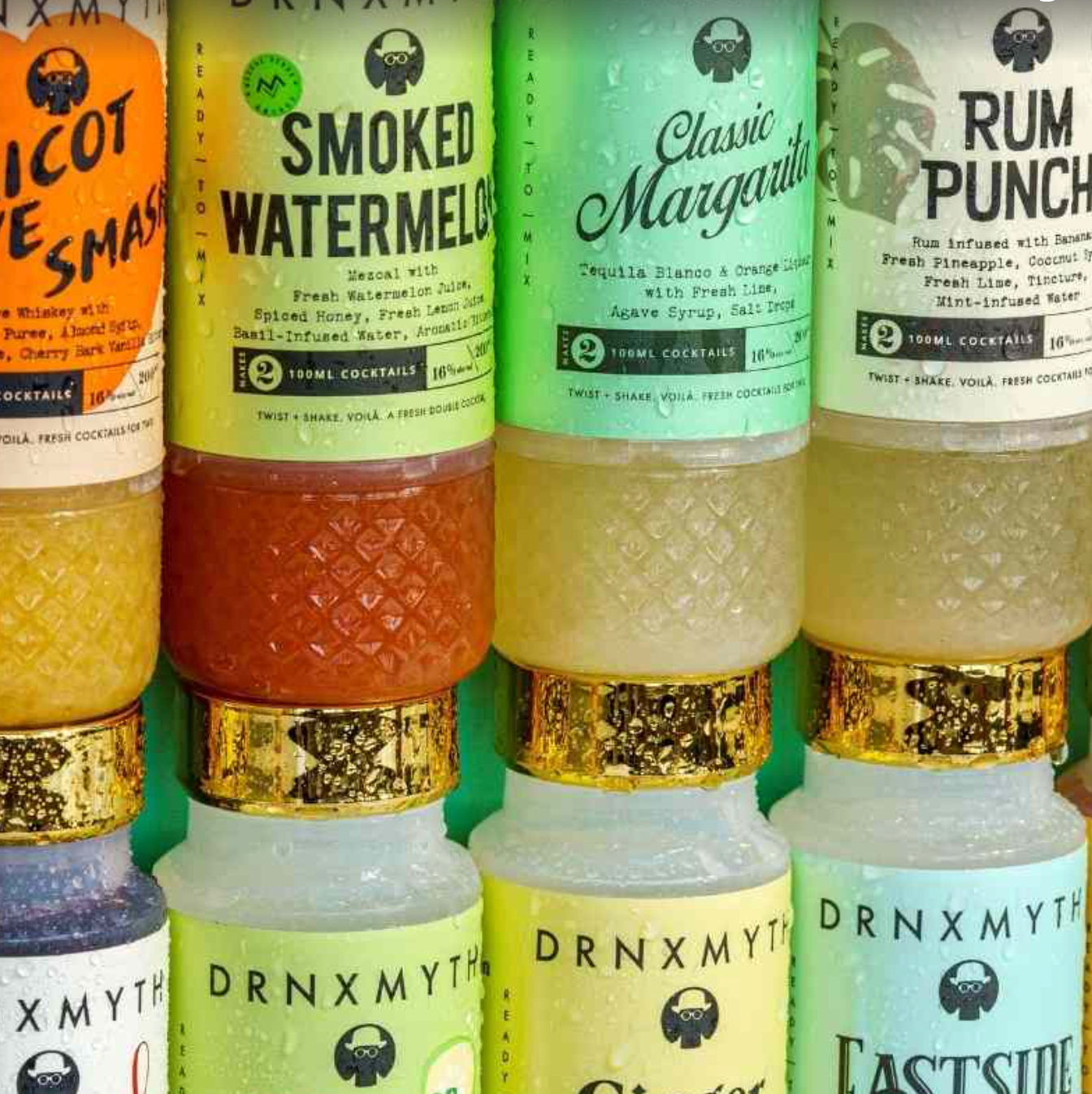 Bottled cocktails from Drnxmyth like rum punch