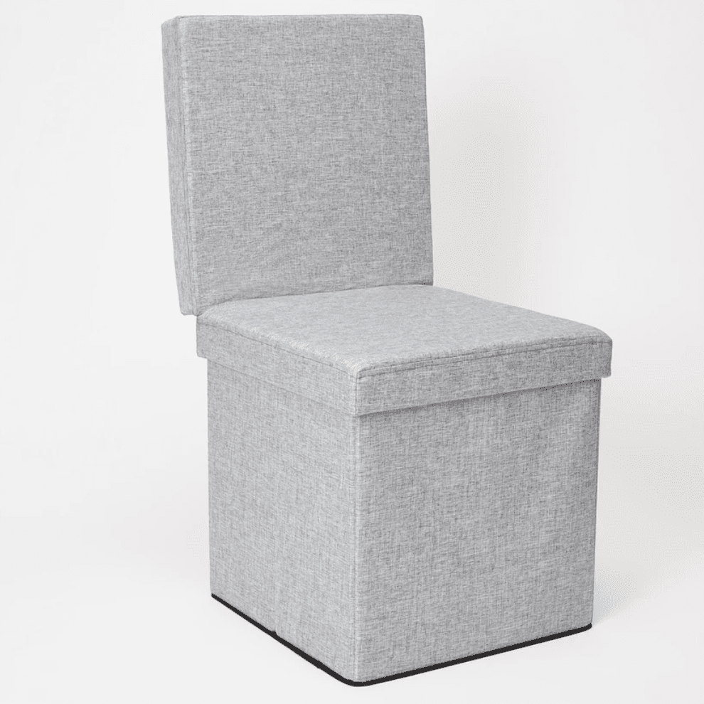 Collapsible Storage Ottoman Chair