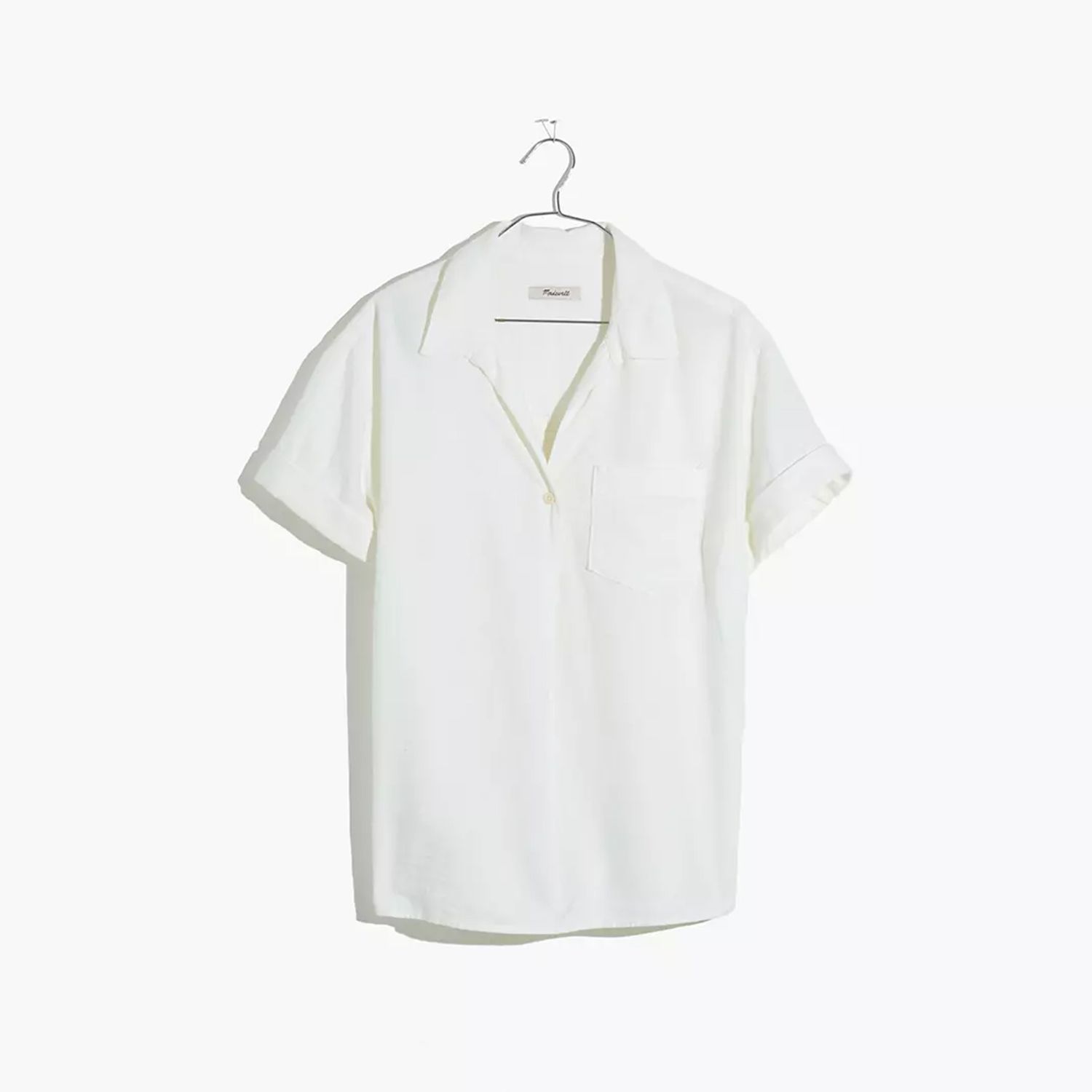 Linen-Blend Swenson Popover Shirt