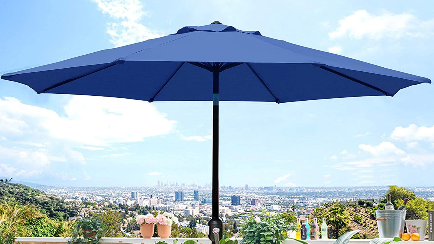 Blissun 9' Outdoor Aluminum Patio Umbrella