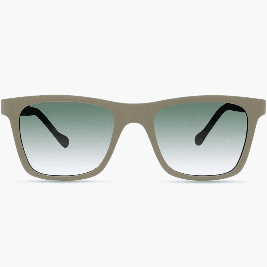 Gray-rimmed recycled sunglasses