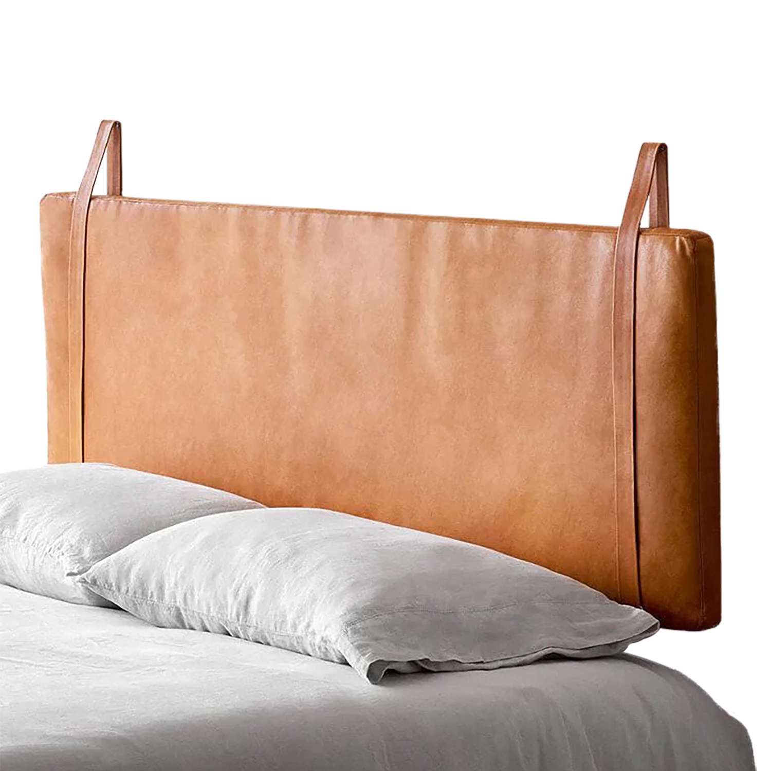 The Citizenry Hanging Leather Headboard