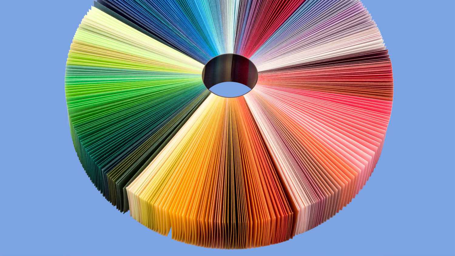 Colorful Book Pages Pie Chart