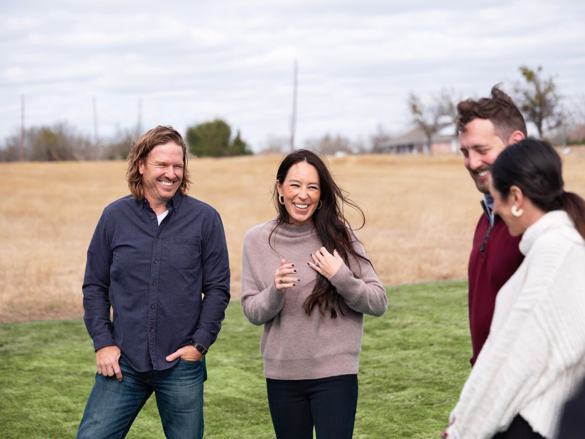 Chip and Joanna Gaines revealing the Fowler's new home , as seen on Fixer Upper, Season 6.