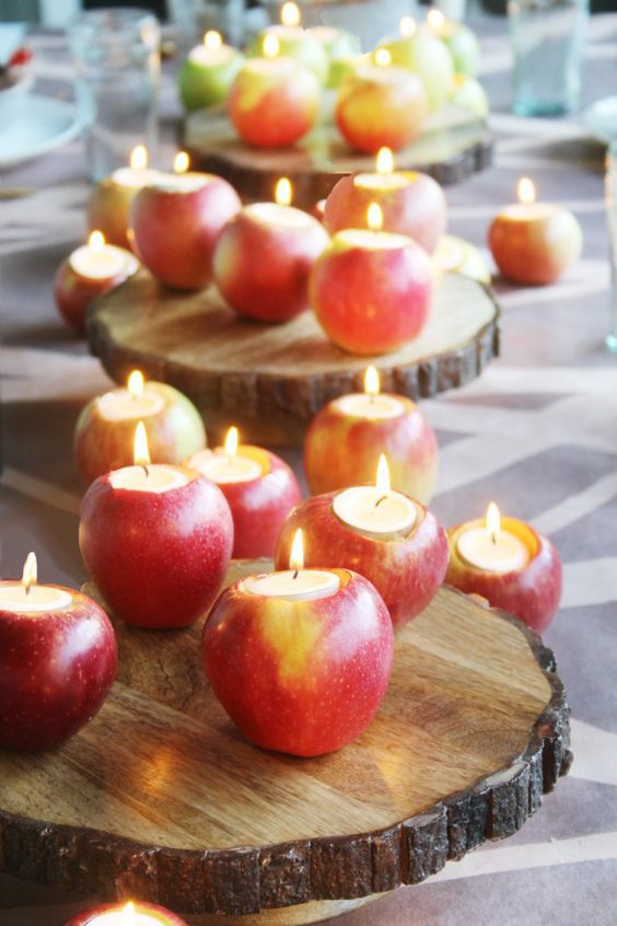 Apple Candleholders