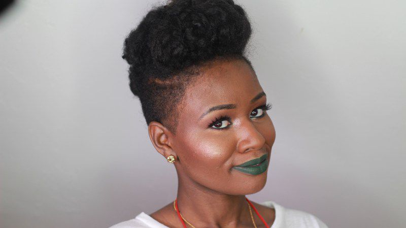 Easy Natural Hair Tapered Cut Updo