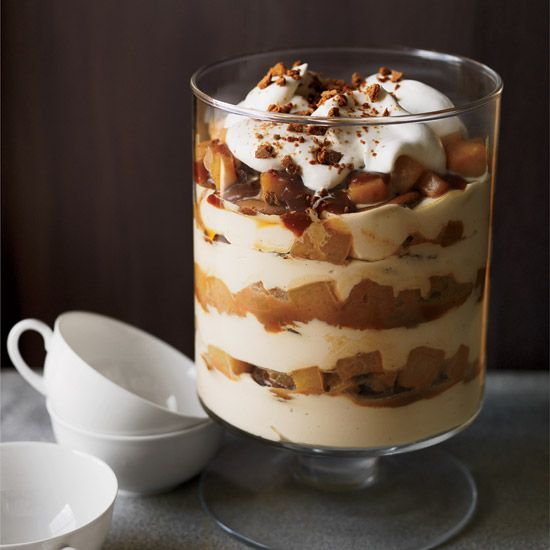 Caramel-Pear-Cheesecake Trifle