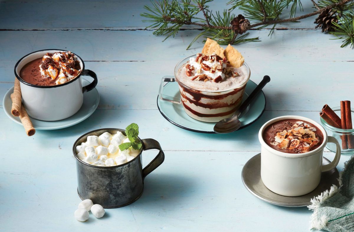 Boozy Buttermint White Hot Chocolate