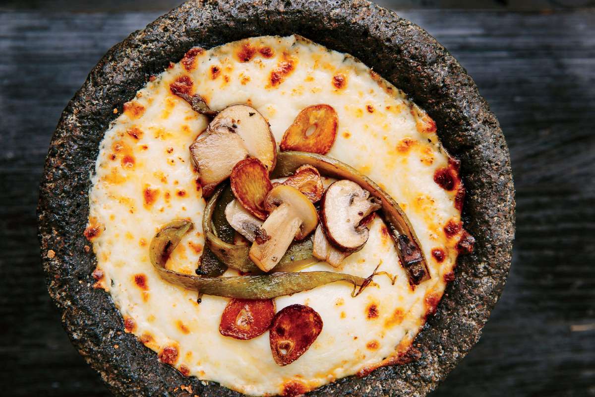 Queso Fundido with Mushrooms and Chiles