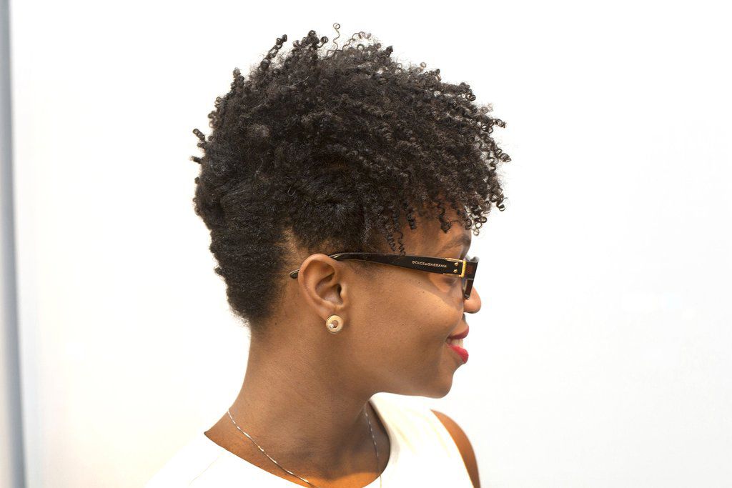 Simple Updo for Short Natural Hair