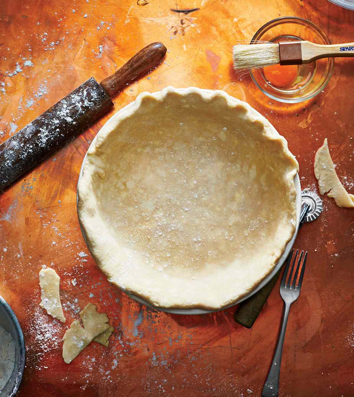 Skipping double-chilling your pie dough.