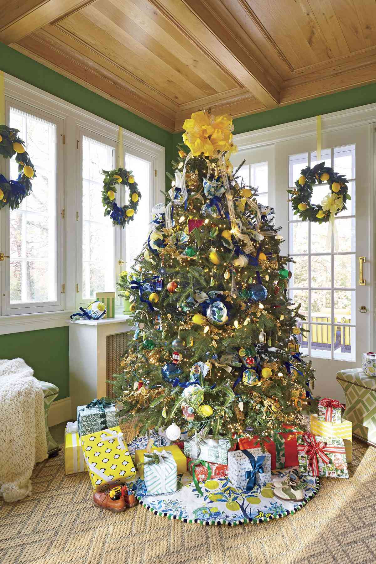 Natasha Lawler Charlottesville House at Christmas Lemon/Citrus Christmas Tree