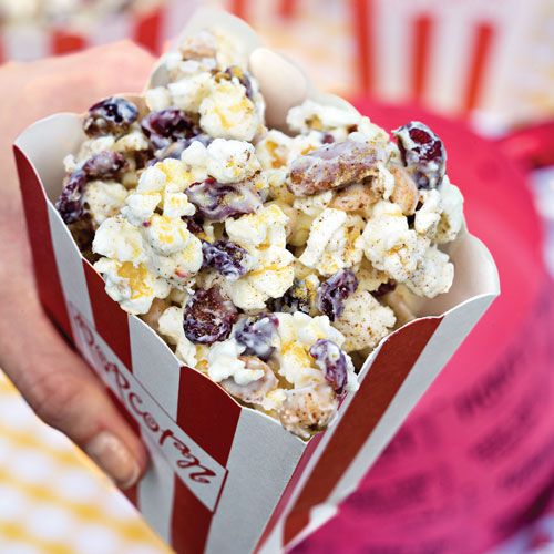 Gold-Dusted White Chocolate Popcorn