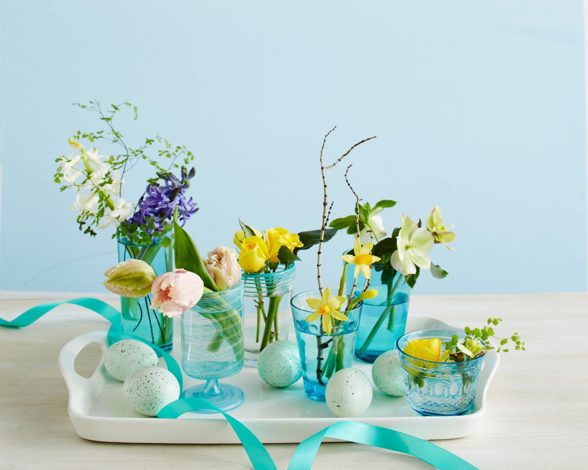 10  Medium Simply Flower Box Lime/Silver Floral Vase Crafts Florist Bouquet Card 