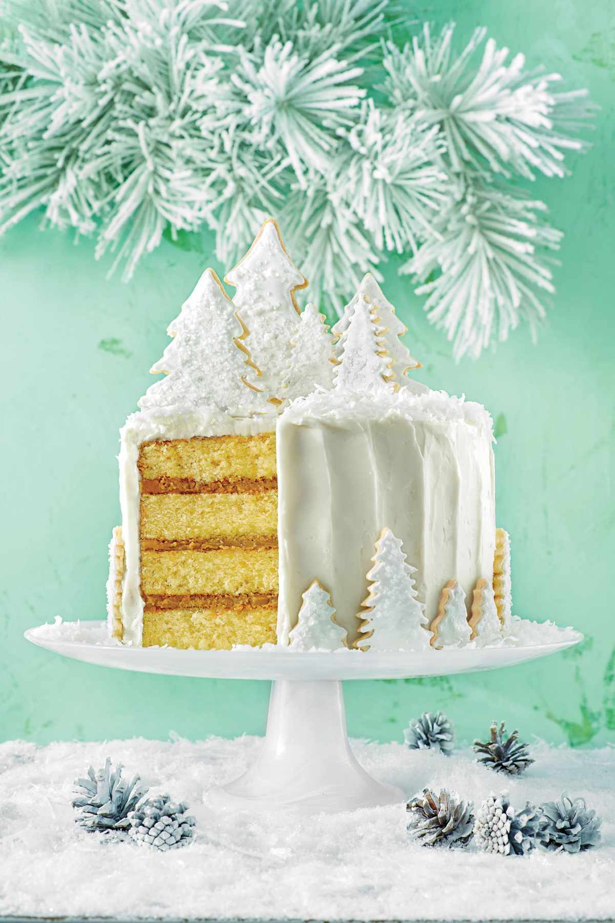 Coconut Cake with Rum Filling and Coconut Ermine Frosting