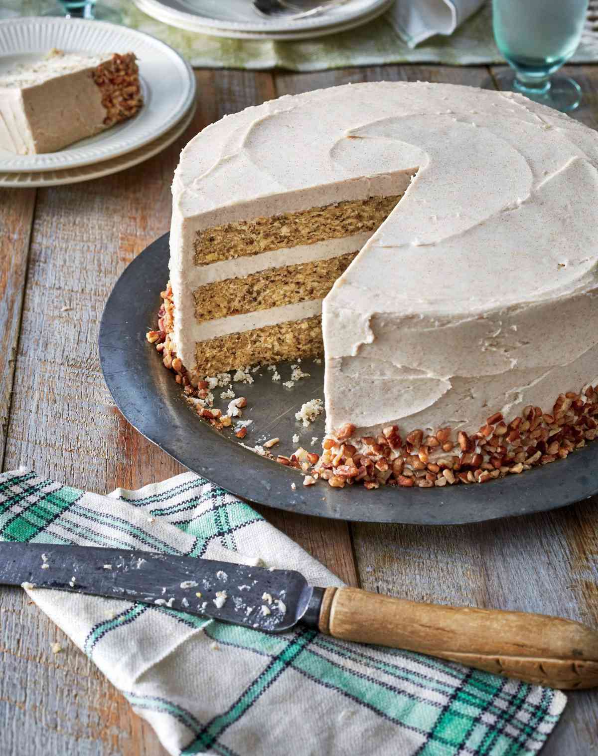 Butter Pecan Layer Cake with Browned Butter Frosting