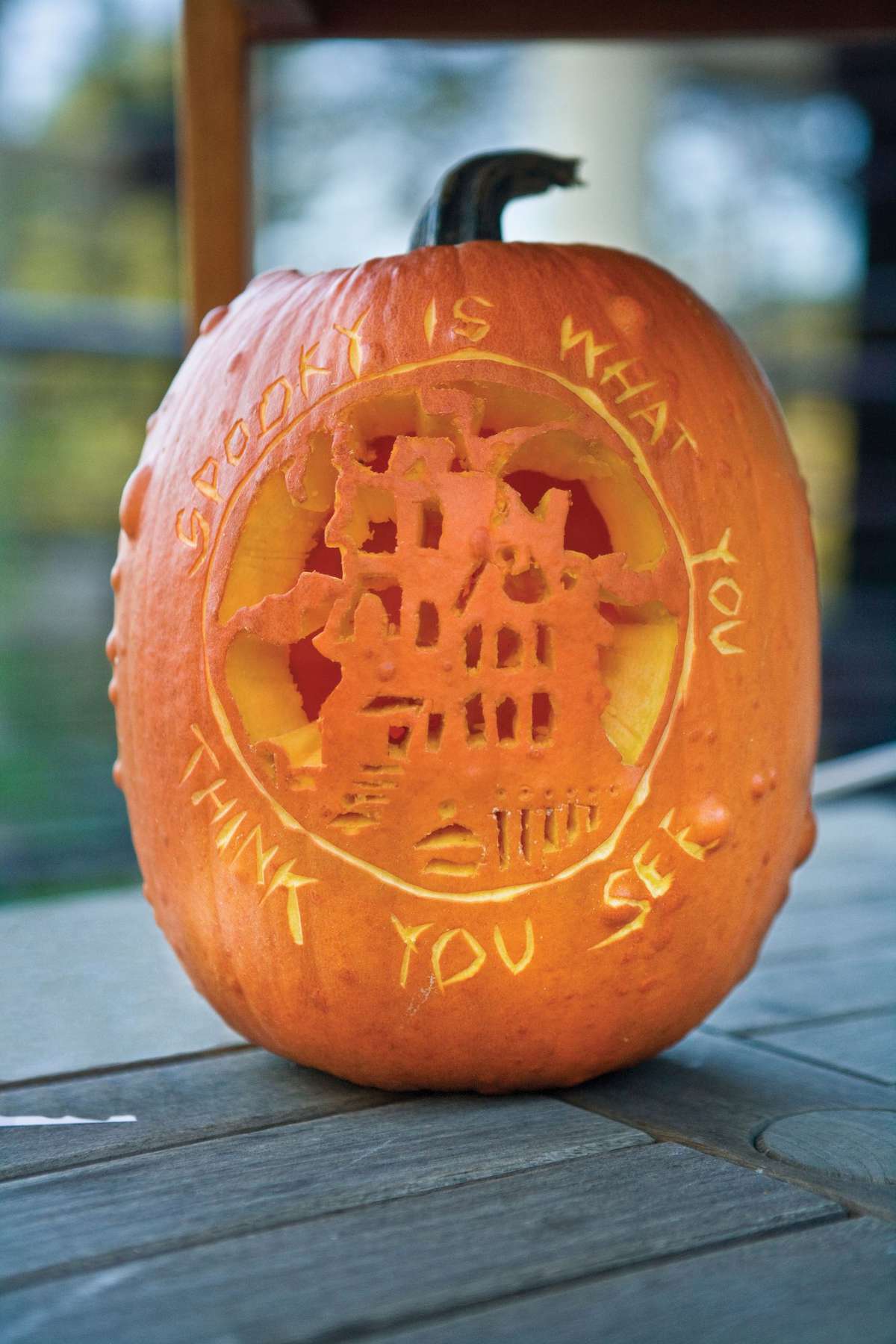 Pumpkin Carving Ideas: Message Pumpkin