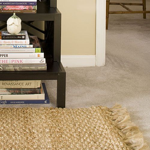 Apartment Decorating: Layer Rugs Over Carpet