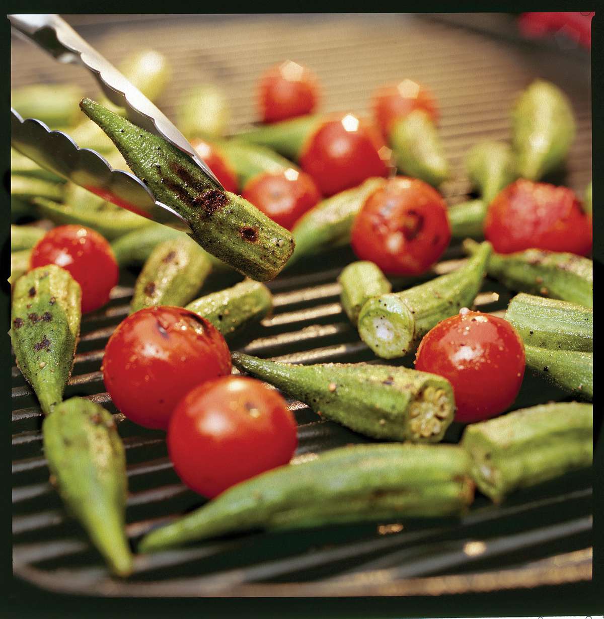 Fourth of July Recipes: Grilled Okra and Tomatoes
