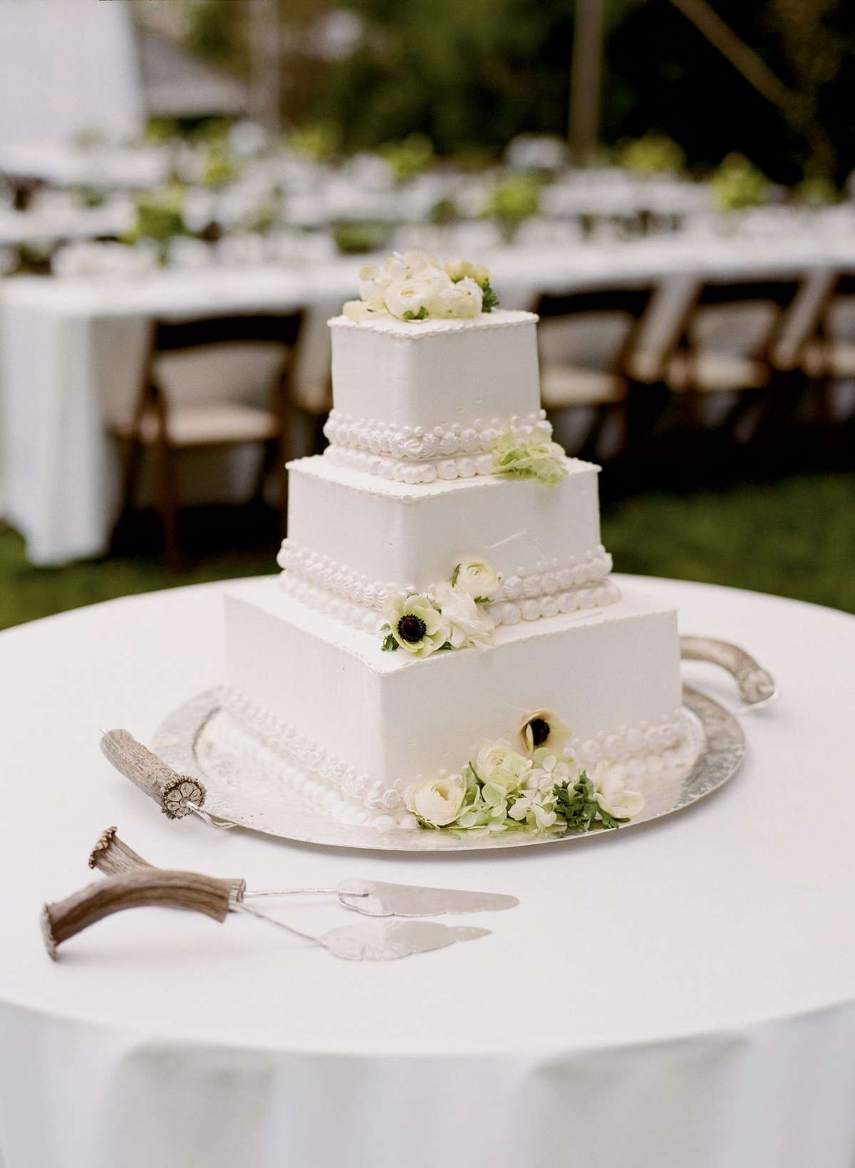Simple Square Wedding Cake